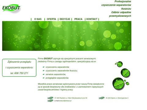 Ekobut.pl - efektywne czyszczenie separatorów