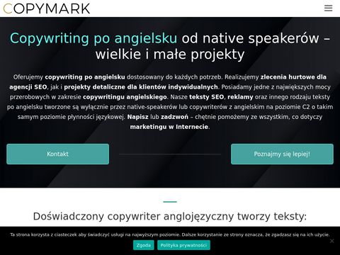 Copymark.eu - copywriting po angielsku