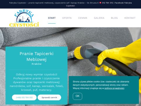 FabrykaCzystosciKrakow.pl - pranie tapicerki