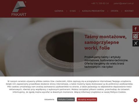 Pakart.com.pl - taśmy metalizowane PP