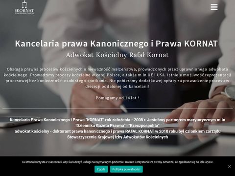 Kornat adwokat kościelny Warszawa